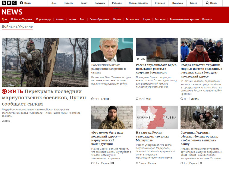 СМИ Европы и спецоперация на Украине
