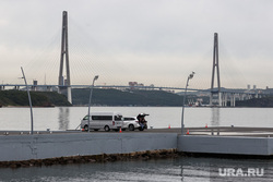 Вид на Русский мост со стороны бухты Аякс. Владивосток