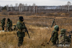 Тренировочные стрельбы мобилизованных с Центрального военного округа на полигоне Еланский. Свердловская область