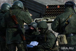 Тренировочные стрельбы мобилизованных с Центрального военного округа на полигоне Еланский. Свердловская область