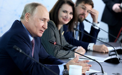 С молодыми учеными президент Путин встречается уже во второй раз