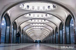 Станция «Маяковская» Московского метрополитена. Москва