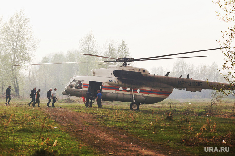Горят леса. Село Иковка, эвакуация, вертолет мчс, лесные пожары