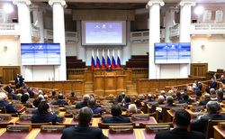 Президент традиционно приветствует Совет законодателей России, подводит итоги и ставит задачи на будущий год