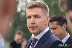 Церемония заливки первого бетона в фундамент завода «Поверит» по производству тротуарной плитки. Екатеринбург