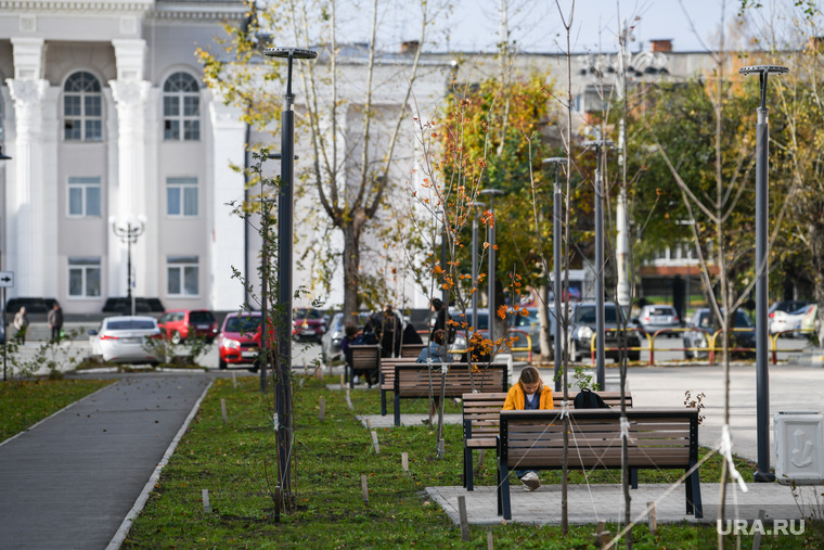 Улица Коммунистическая после благоустройства. Полевской
