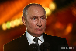 Заключительная пресс-конференция президента России Владимира Путина по окончанию визита в Китай. Пекин, КНР