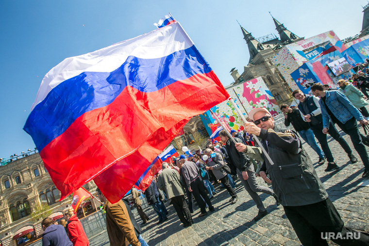 Первомайская демонстрация на Красной площади. Москва