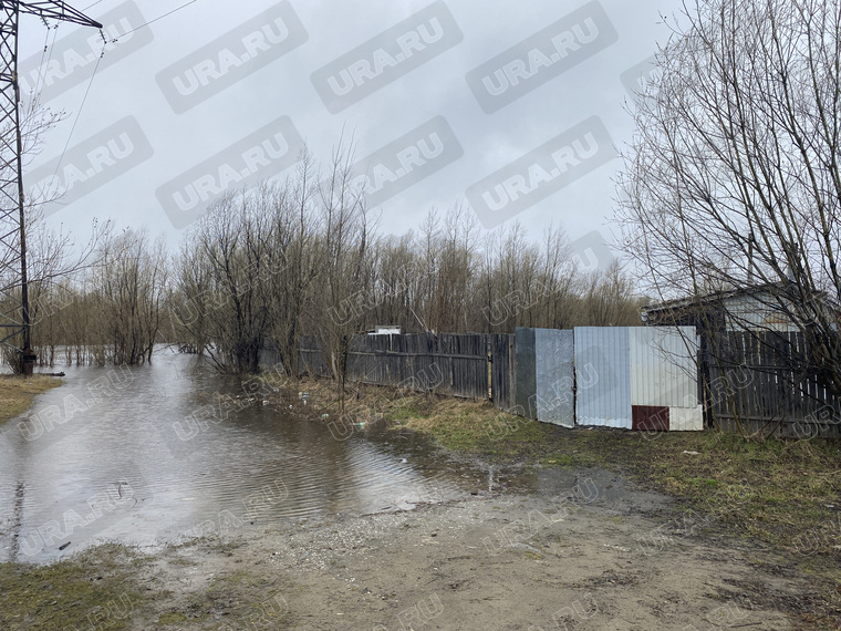 В одном из дачных товариществ Нижневартовска вода затопила дорогу