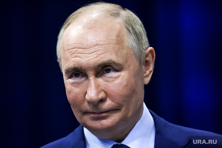 Владимир Путин на выставке "Россия" на ВДНХ. Москва, путин владимир