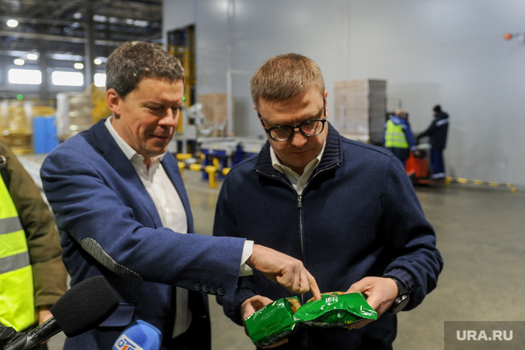 Алексей Текслер на новом логистическом комплексе АО «Макфа». Челябинск