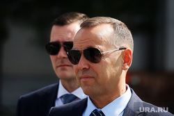 Вручение ключей от пожарных машин главам районов. Курган