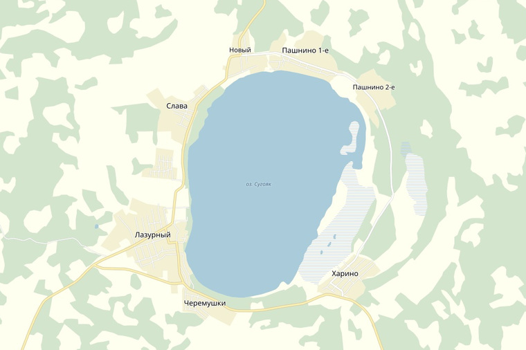 Оз сугояк челябинская область карта - TouristMaps.ru