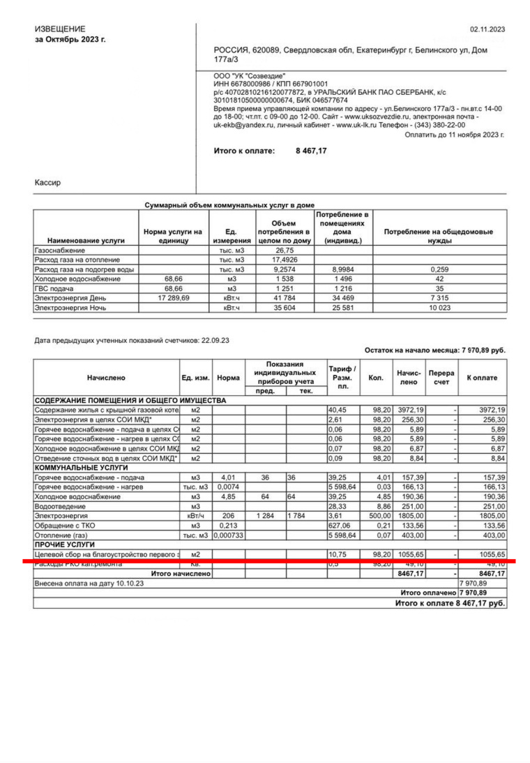 С жильцов элитного дома в Екатеринбурге собрали пол миллиона на ремонт,  которого не было