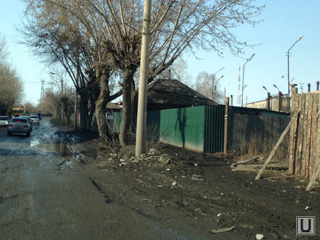 Ремонт дорог Курган. 2014 год , улица бажова