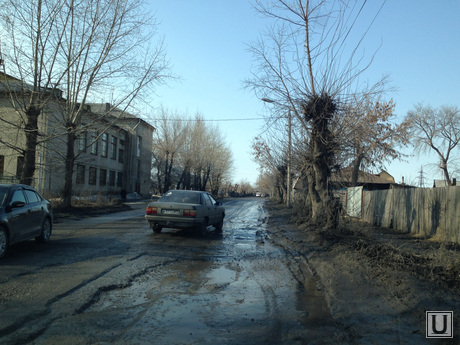 Ремонт дорог Курган. 2014 год , улица бажова
