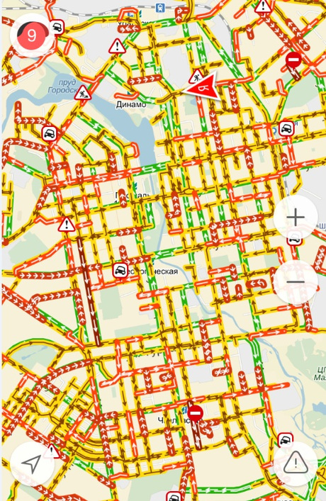 Карта пробок екатеринбург