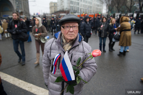 Траурное шествие памяти Бориса Немцова в Москве. 1 марта 2015г