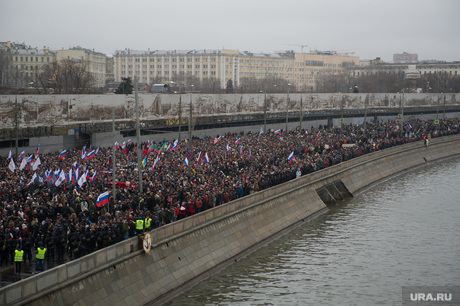 Траурное шествие памяти Бориса Немцова в Москве. 1 марта 2015г