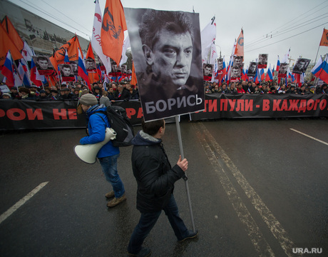 Траурное шествие памяти Бориса Немцова в Москве. 1 марта 2015г