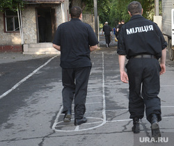 Захваченная военная часть. Луганск. Украина, украинская милиция
