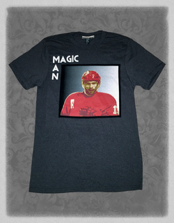 Magic Man Portrait Men’s T-Shirt Charcoal $29.98 