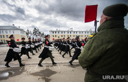Репетиция парада Победы в 32-ом военном городке. Екатеринбург, барабанщик, суворовец, марш, сву, ходить строем, парад