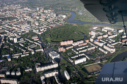 Аэропорт, споттинг. Курган, город курган, вид сверху