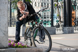 Клипарт. Екатеринбург, велосипедист