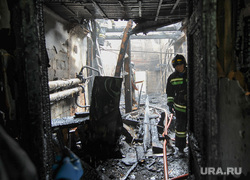 Пожар на улице туруханской. Челябинск., пепелище