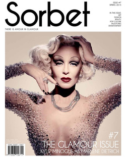 Кайли Миноуг первой появилась на обложке Sorbet Magazine 
