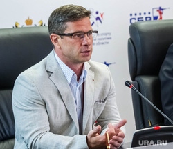 Пресс-конференция в день открытия чемпионата мира по летнему биатлону. Тюмень, грамотин дмитрий