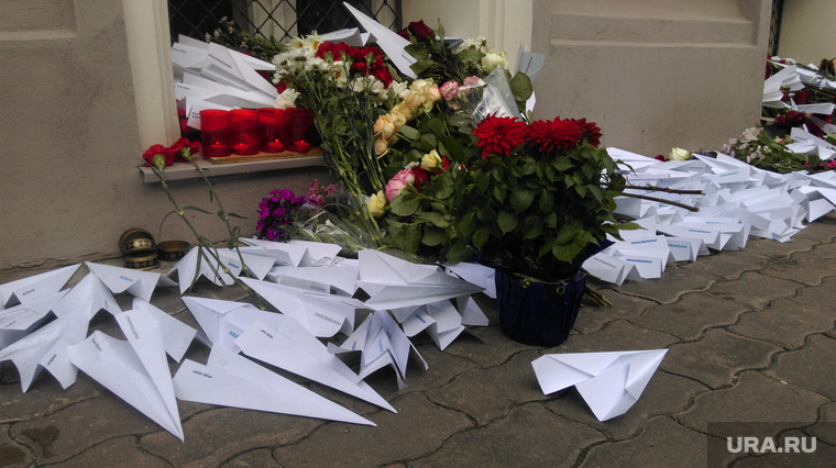 Акция в память о жертвах малайзийского Боинга. Москва