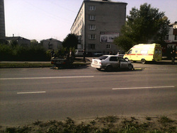 На улице Половинской в Кургане произошло ДТП