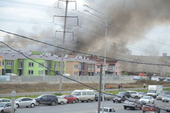 Пожар в челябинском элитном поселке Благодатово тушили 12 часов