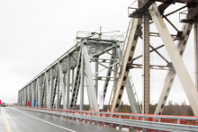 Открытие моста через реку Надым. ЯНАО, мост, надым, жд