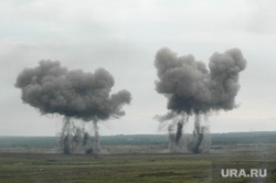 Учения на Чебаркульском полигоне. Архив. Челябинск., учения, армия, войска, оружие, вооружение, война, спецоперация, боевое слаживание, взрыв