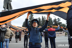 Репетиция парада. Челябинск., георгиевская лента