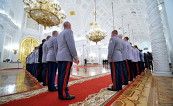 В Кремле состоялась церемония представления офицеров, назначенных на высшие командные должности