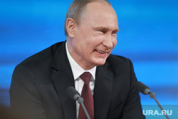 Подробно. Пресс-конференция с участием президента РФ Владимира Путина. Москва, смех, портрет, путин владимир