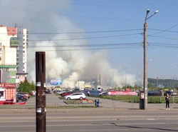 Природные пожары полыхают уже в самом Челябинске
