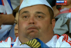 Эмоции болельщиков сборной России после второго мяча в наши ворота