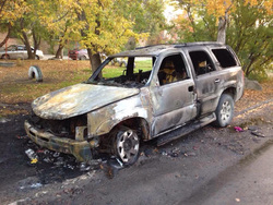 Сожженное авто Дегтярск оппозиция, сожженное авто, марголис даниэль