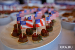 День независимости США в Хаятте. Екатеринбург, закуски, канапе, американский флаг, сша