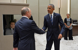 Владимир Путин  и Барак Обама поговорили об Украине и Сирии