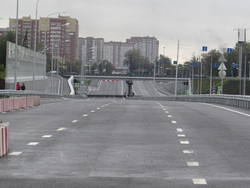 До 20 сентября движение по развязке Запольная - Первомайская - Чернышевская было только в сторону Запольной улицы