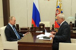 Встреча президента РФ Владимира Путина с Виктором Рашниковым состоялась в Ново-Огарево