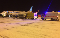 Самолет Flydubai остается в Челябинске