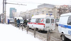 Авария с маршруткой в центре Челябинска