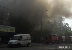 Пожар в кафе Невское, парк Терешковой. Челябинск, пожар